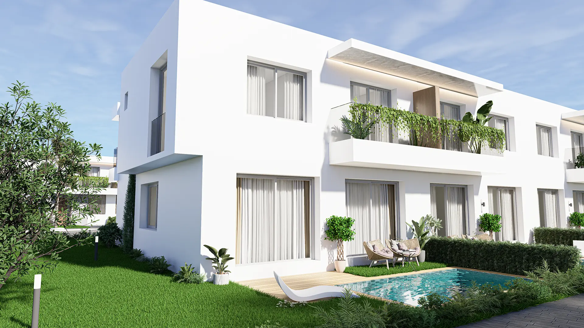 Garden and pool side